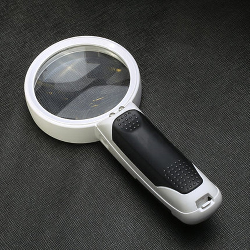 Magnifying Glass With LED Light Hand-Held 20x Magnifier For Reading Books Labels Back To School 2025 Gift