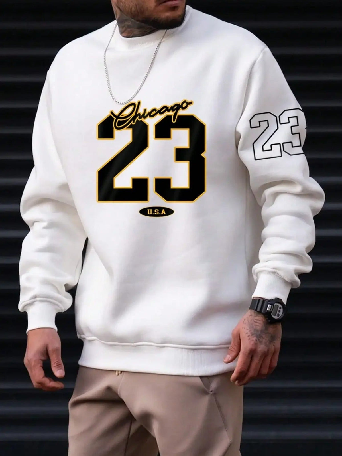 Relaxed Crewneck, Fleece, Casual – Warm Men’s Sweatshirt