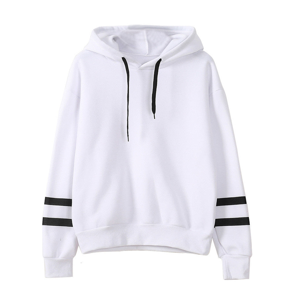 Plush Relaxed Hooded Sweater - Pullover, Modal, Casual