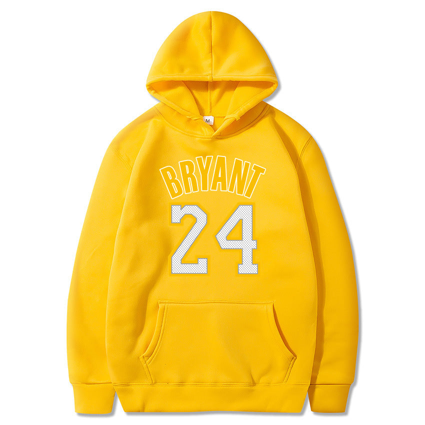 Plush Men's Basketball Hoodie - Pullover Polyester Game Day