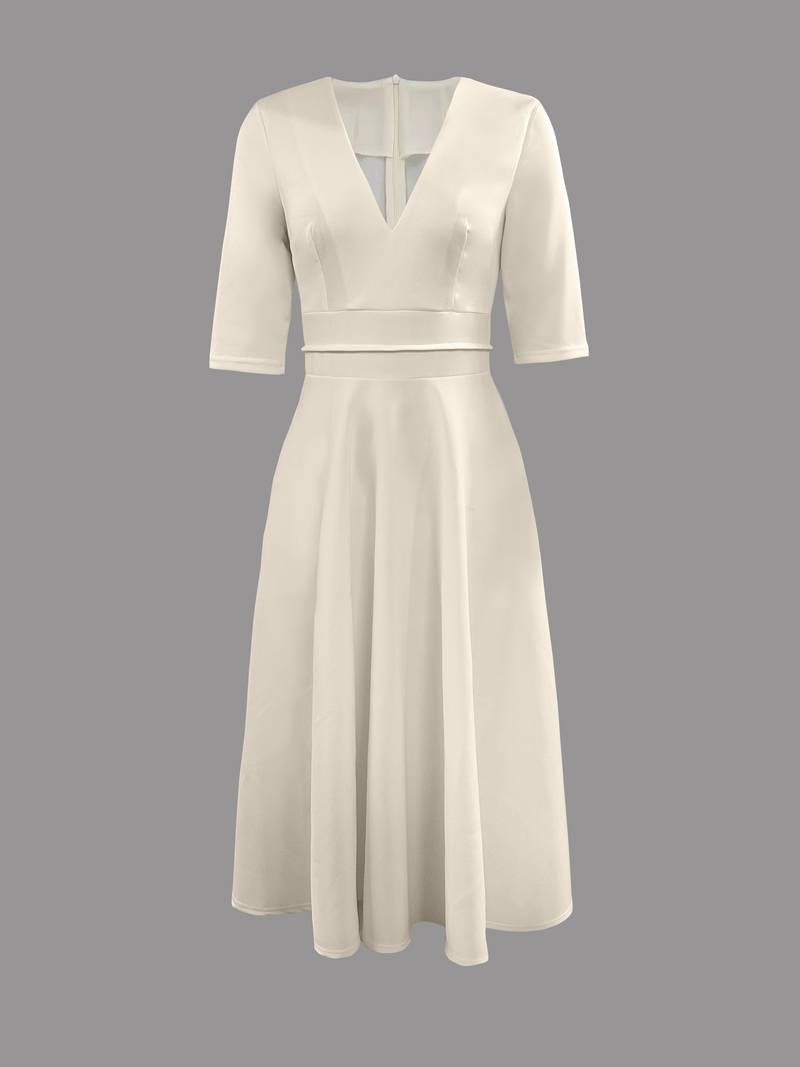 Plus Size Women's Summer Dress in Soft Cotton Blend, Elegant and Comfortable for Any Occasion-4