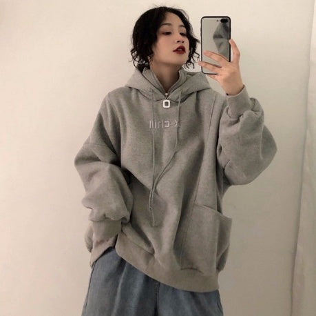 Cozy Oversized Womens Hoodie - Mid Length Fleece Winter