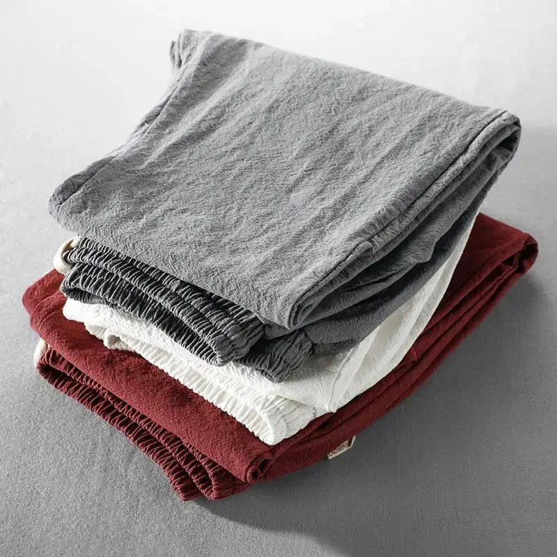 Breathable men's linen pants – relaxed fit, lightweight fabric, for summer outings 5