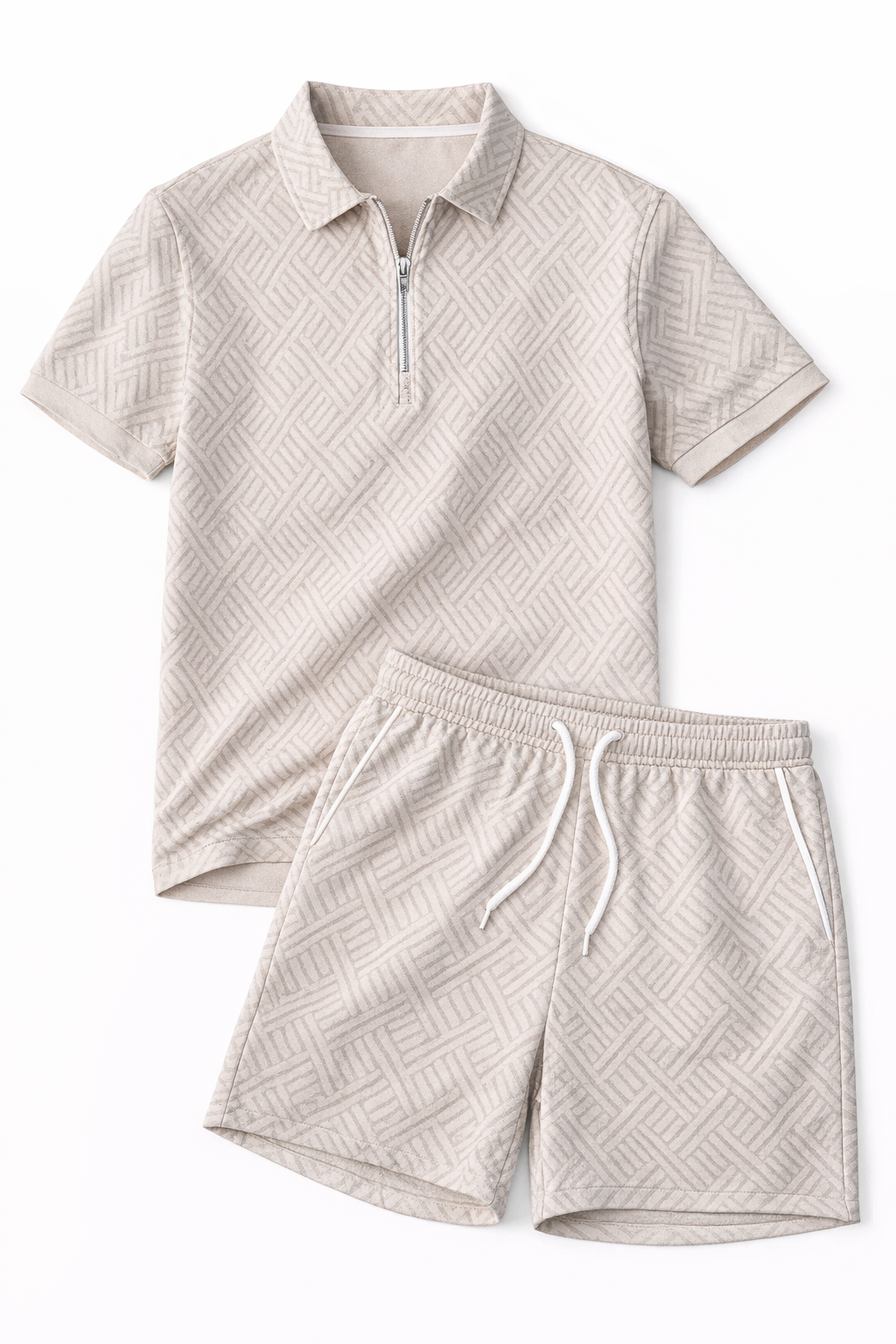 polo shirt and shorts, for casual outings – Breathable men’s summer set