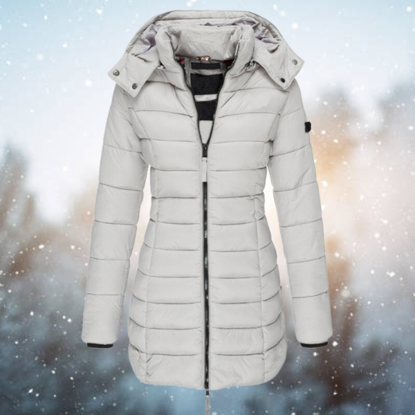 Water-Resistant Women’s Winter Jacket - Mid-Thigh Insulated