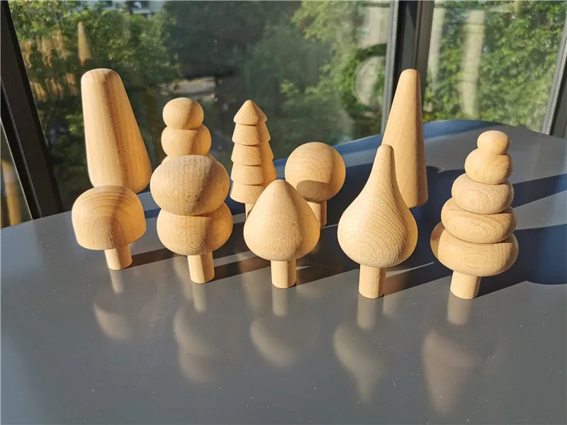 Wooden Building Blocks Pastel Scandinavian Stacking Play Kit Fall 2025 Eco Friendly Imaginative Play Gift