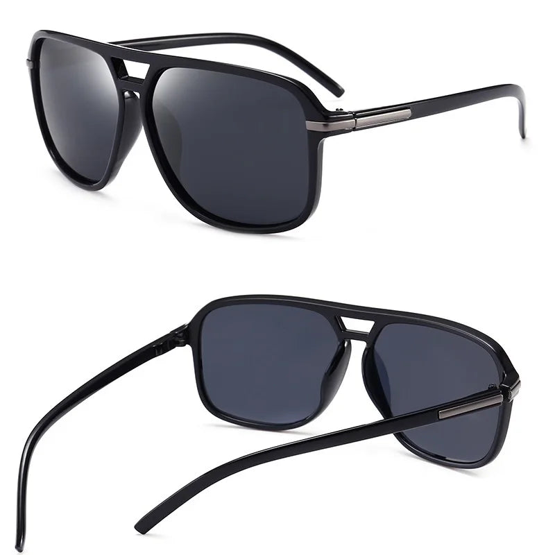 Timeless Pilot Vintage Polarized Sunglasses for Men UV400 Retro Shades