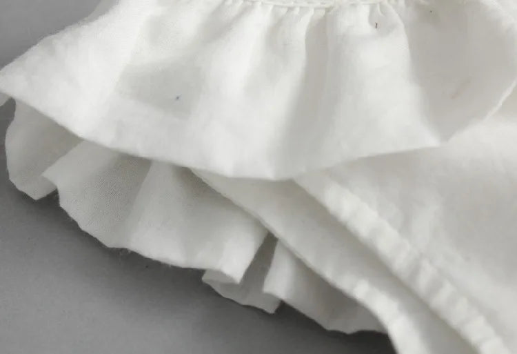 Plush Girls Dress - A-line, Sleeveless, Bow-Front Detail, Cotton-Polyester, Casual Summer Wear