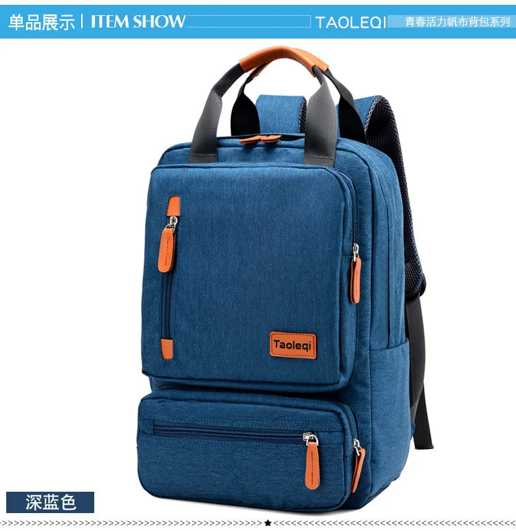 Laptop Canvas Backpack 20-35L Large Capacity Rucksack Travel School Bag Back To School 2025 Organized Water Resistant