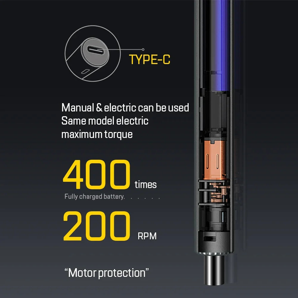 Motor-Driven Screwdriver 58-In-1 Battery-Powered Accurate Repair Kit Cordless Travel-Friendly Tech Repair Fall 2025 Magnetic