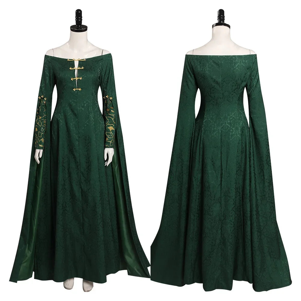 Cosplay Alicent Dress Medieval Fantasy Gown Halloween