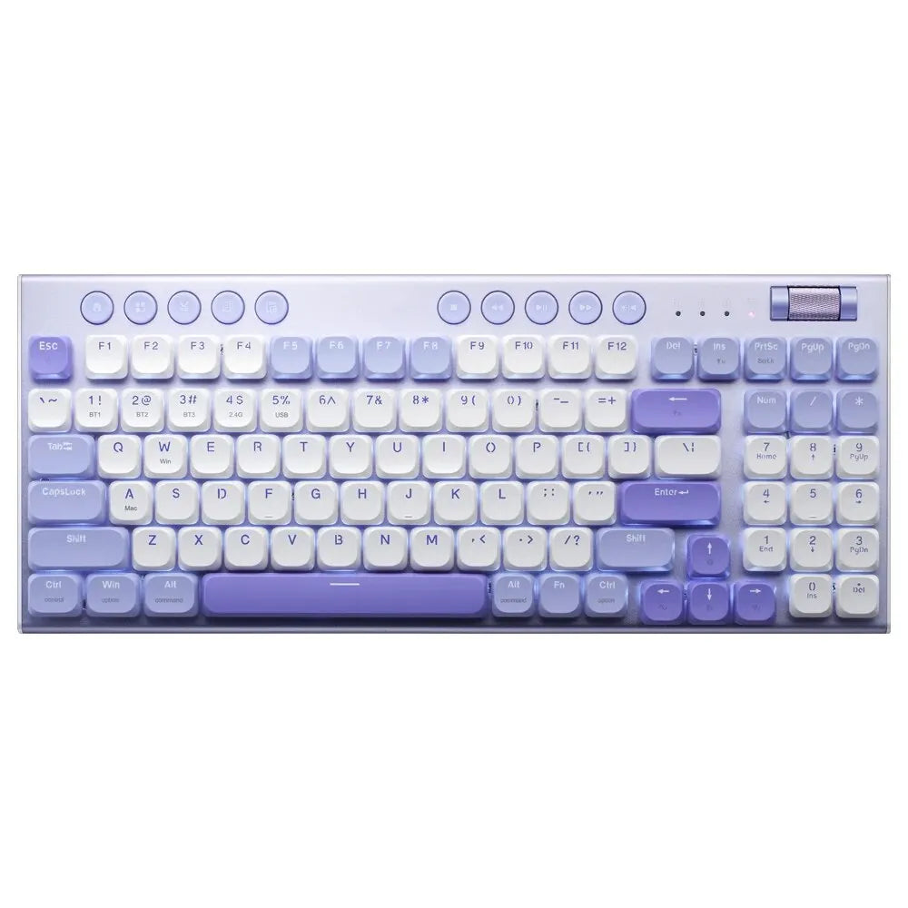 Cordless Low Profile Mechanical Keyboard 98 Keys PBT