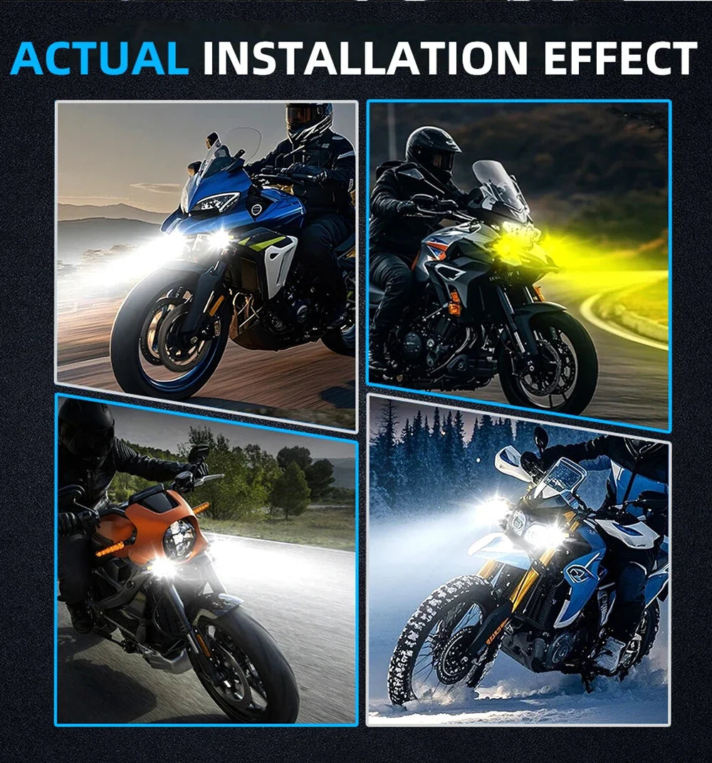 Auxiliary Fog Spot Light 3500K Strobe Off-Road Motorbike 2026 – HAOLIDE LED Motorcycle Headlight 6000K