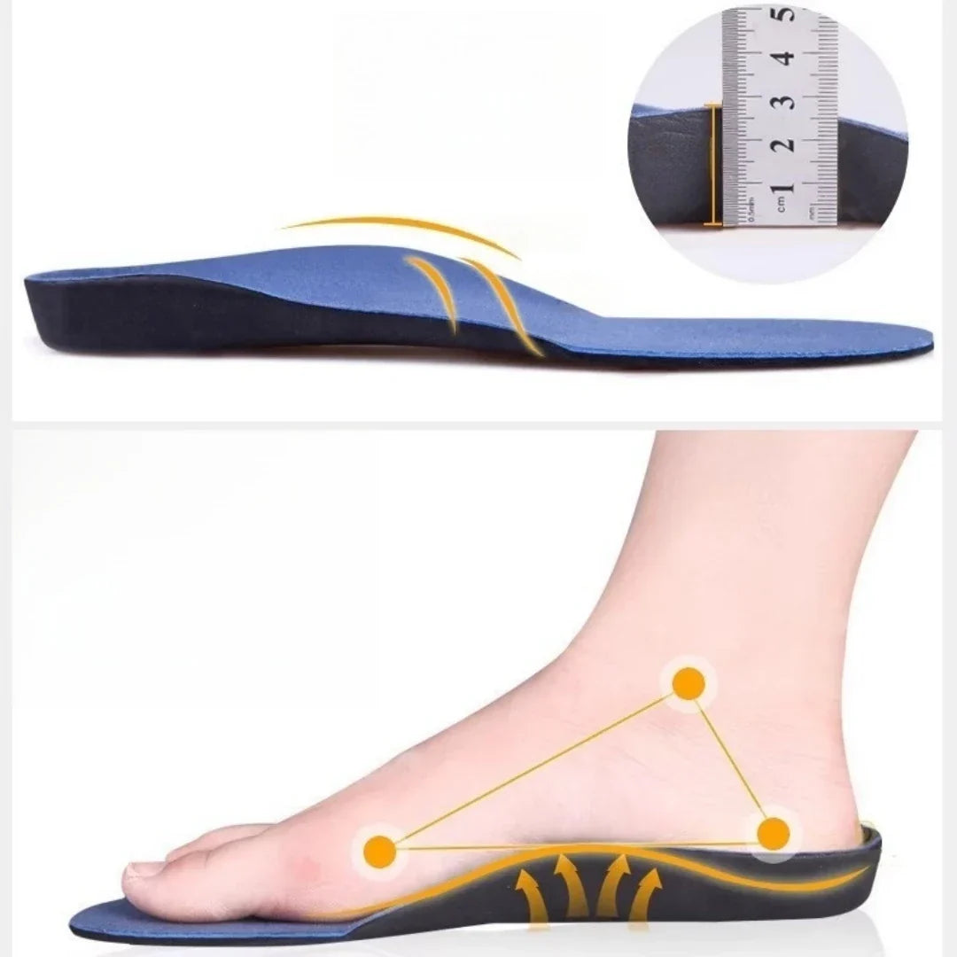 Support Arch Insoles 3cm Height Orthotic Gel Inserts For Flat Feet Plush Comfort Fall 2025 Gift