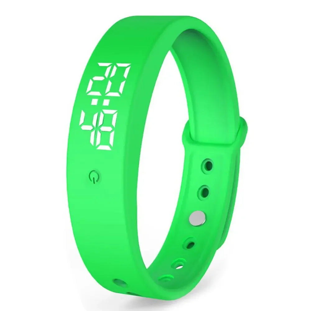 Smart Bracelet Silicone Band Fitness Tracker Water-Resistant Body Temperature Monitor Vibration Alarm Spring 2026 Trend