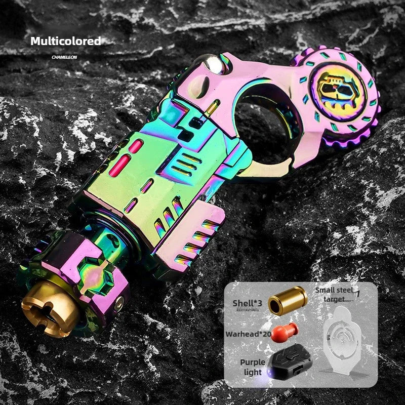 Toy Fidget Pistol Shell Ejecting Stress Relief, TikTok Viral Fall 2026 Desk Gadget Gift for Teens
