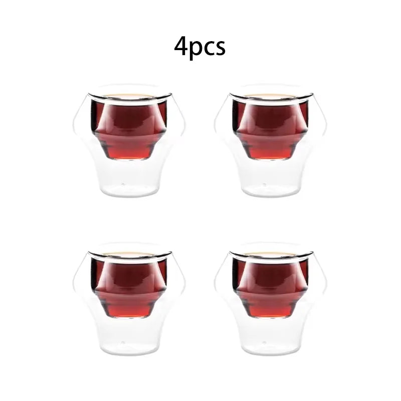 Wall Double Glass Espresso Cup Anti Scald Reusable Tea Mug Shot Glass, TikTok Viral Fall 2025 Artful Serving