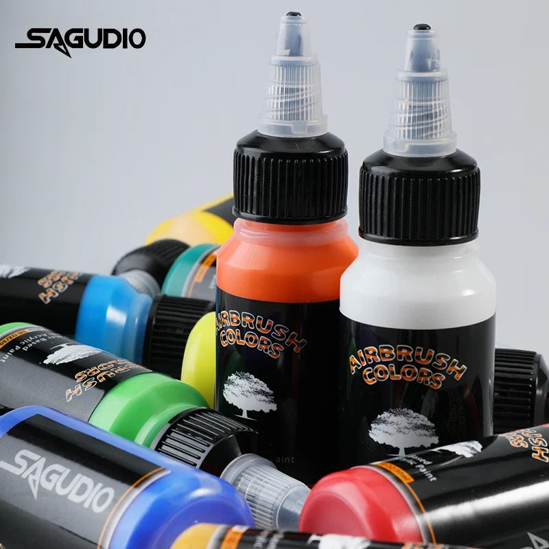 Acrylic Paint Kit 12 Colors 30ml Water Based Airbrush Ready for Models Shoes Wood Fabric Leather TikTok Viral 2026 Gift