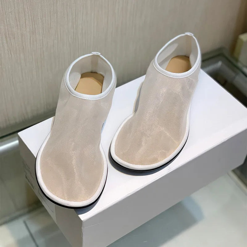 Women Breathable Mesh Ballet Flats - Slip On, For Summer