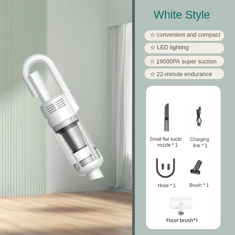Powerful Cordless Hand-Held Vacuum Cleaner - Suction for Household Cleaning & Car Use