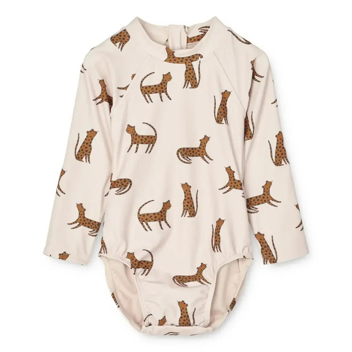 Rash Guard & Hat, Nylon, Cartoon Seagull Star Print, Beach Holidays – Fast-dry Kids’ Swimwear Kit