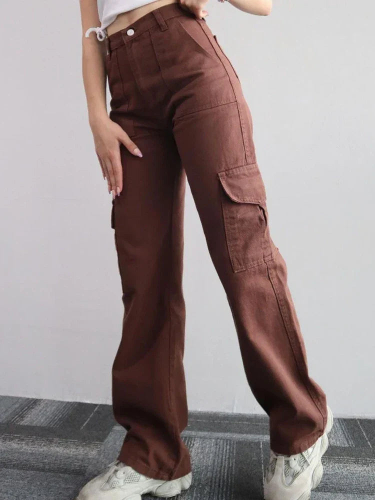 Variant image for Loose Fit Pants for Women, Comfortable Cotton Spandex Casual Trousers in Multiple Colors-25