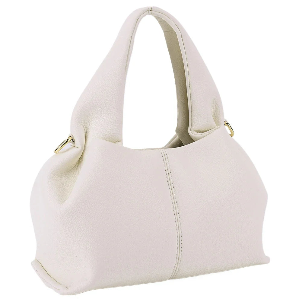 Fashion Clouds Shoulder Bag PU Leather Retro Crossbody Bag for Ladies, Great Lunchbox Tote