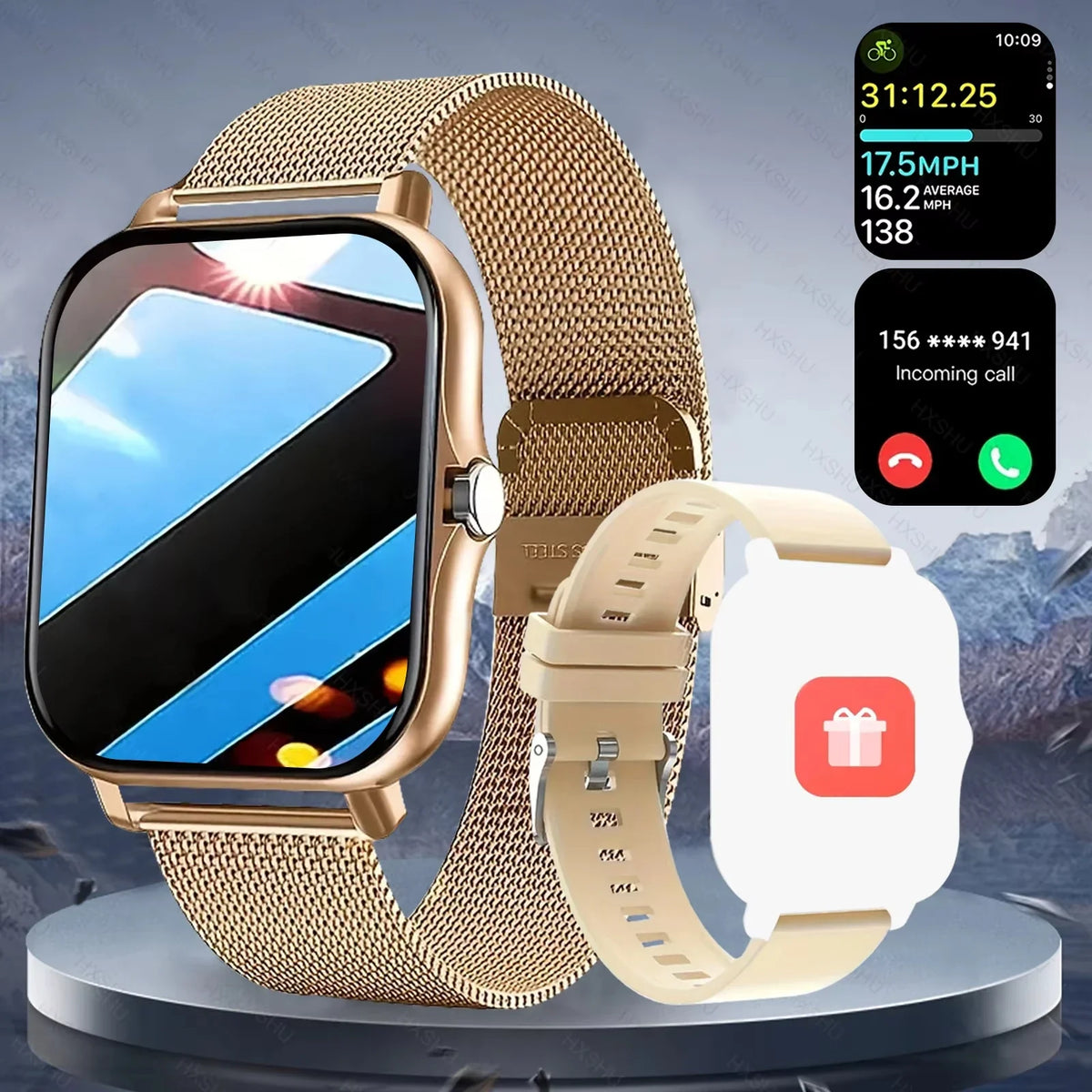 Heart Rate Sleep Tracker Sports Fitness Smartwatch 2026 – LAXASFIT Smart Watch Full Touch Screen Bluetooth Call