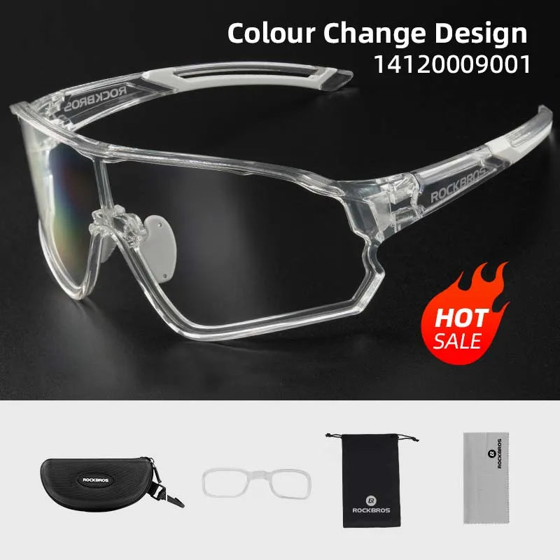 Photochromic Cycling Glasses Light MTB Road Sunglasses With UV400 Protection Summer 2026 Trend