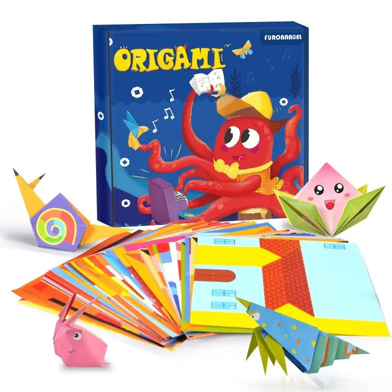 Origami Montessori Craft Kits for Kids - Educational Paper Art with Cartoon Animals, Fun DIY Activity for Boys & Girls