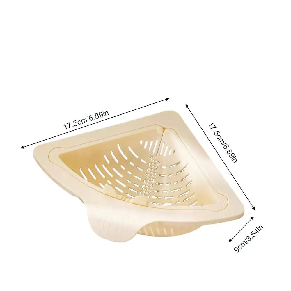 Sink Magnetic Drain Basket Triangle Stainless Steel For Vegetables And Fruit Drainage Eco Friendly Kitchen Organizer