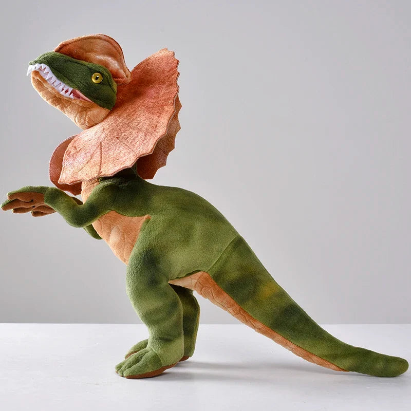 Dilophosaurus Plush Toy Double Crest Plush Dino Collectible