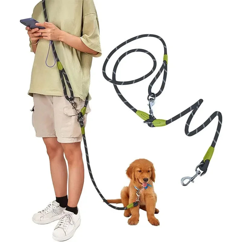 Hands Free Dog Leash Reflective Flexible Nylon Walking Jogging Leash Fall 2025 Secure Hands Free Control