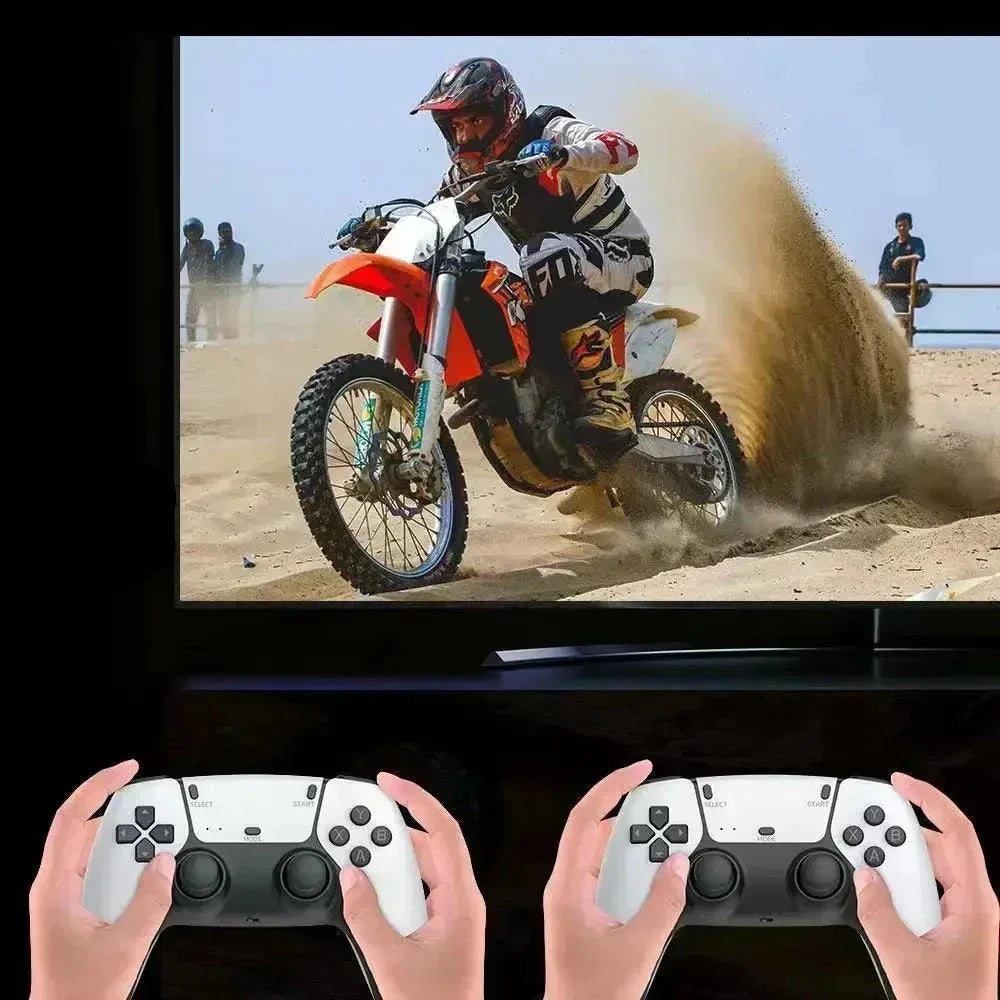 Mini Retro Game Console with 20,000 Timeless Games - 4K HD Output, Dual Cordless Controllers