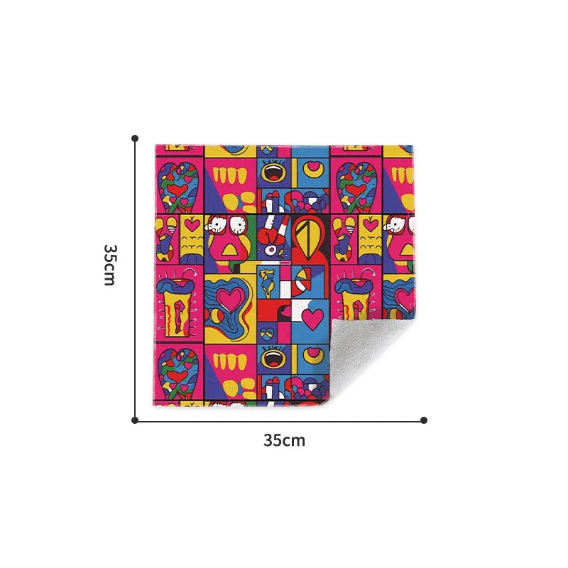 Magic Cloth Makeup Bag - Travel-Friendly Camera Lens Wrapping Storage, Self-adhesive Organizing Bag