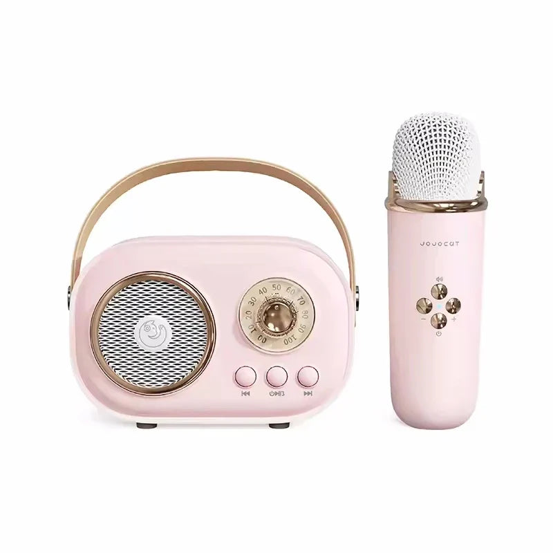 Karaoke Travel-Friendly Bluetooth Speaker With Microphone Mini FM Radio Back To School 2025 Gift Idea
