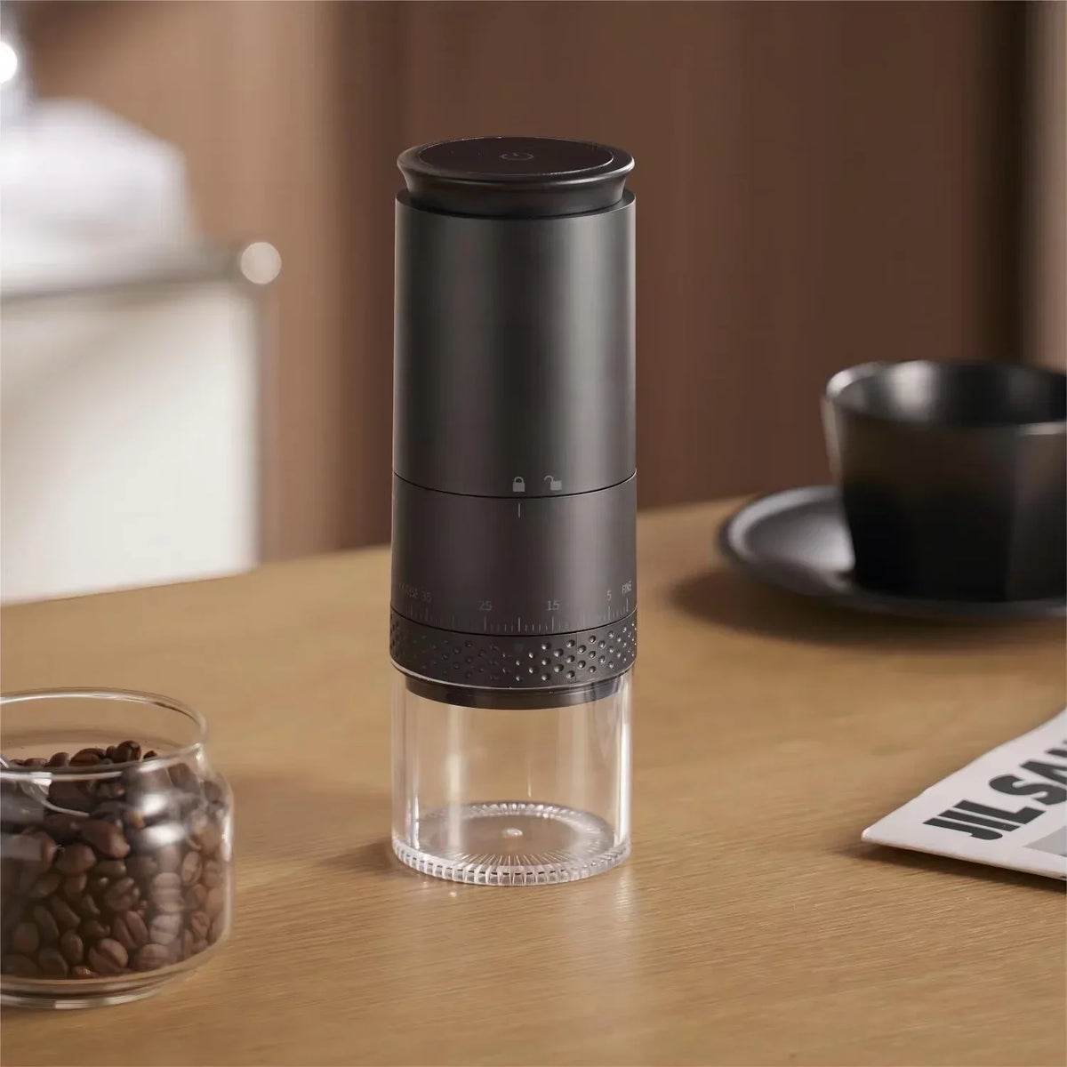 Coffee Grinder Battery-Powered 1500mAh Travel-Friendly Motor-Driven Burr Grinder Travel Household Fall 2025 Accurate Grind