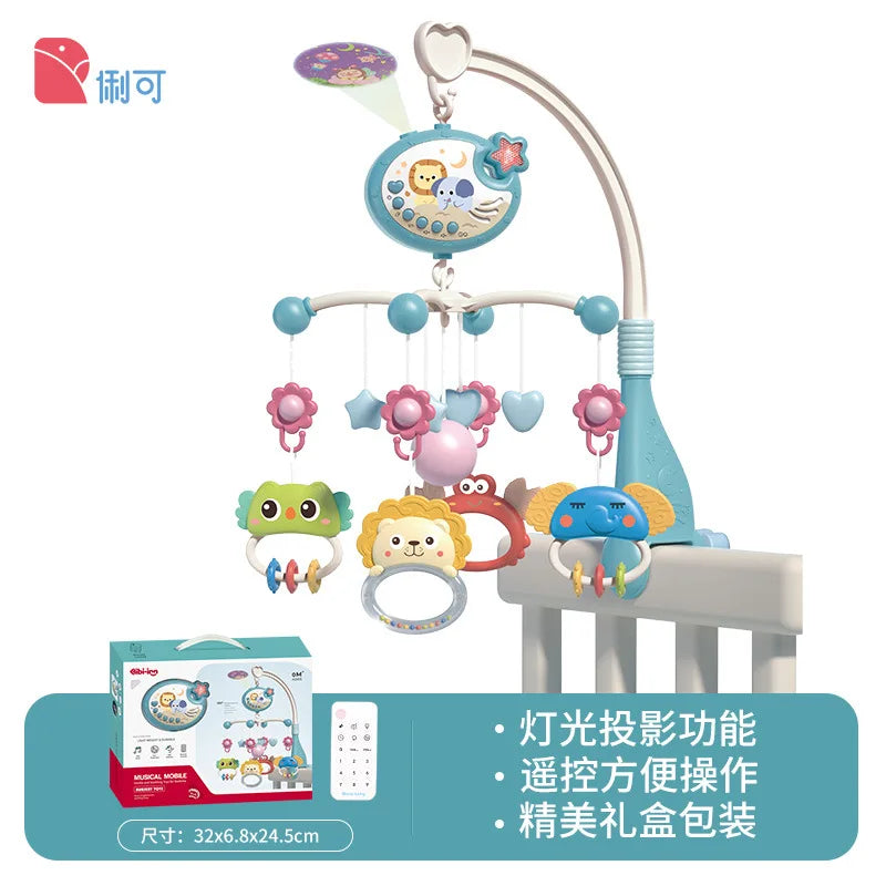 Baby Musical Mobile Projection Remote Newborn Sensory Toys