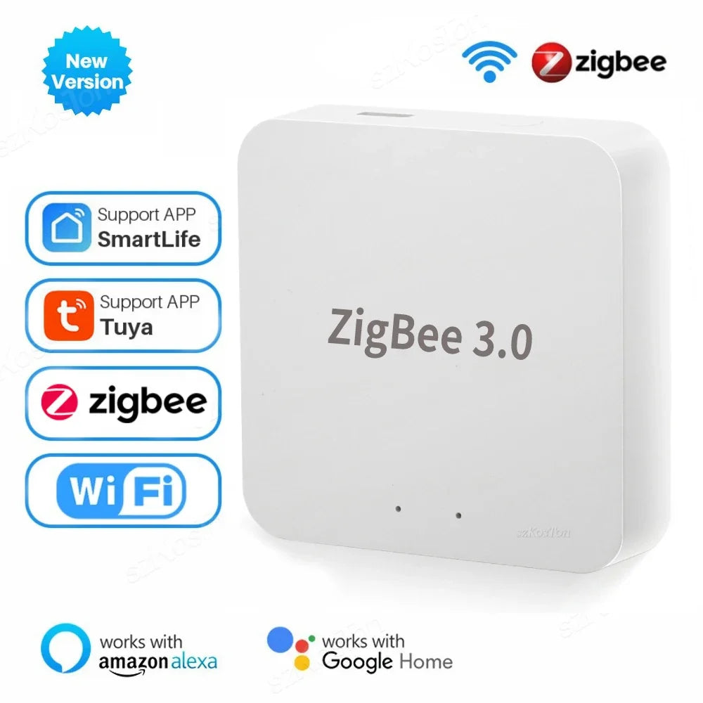 Tuya Zigbee 3.0 Gateway Hub Smart Household Cordless Bridge Alexa Google
