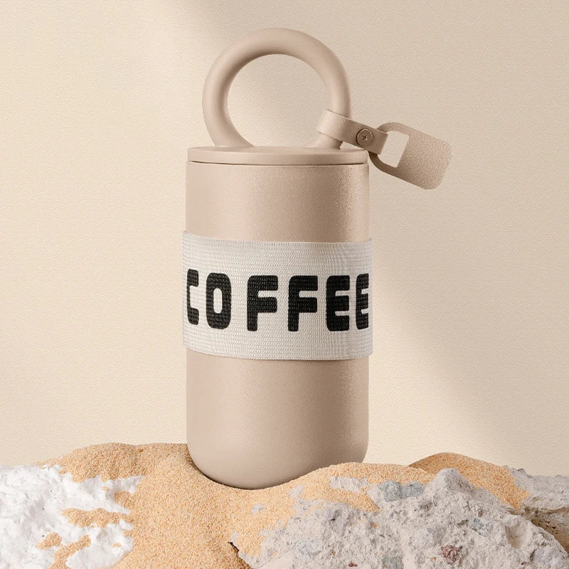 Coffee2025 Edition Travel Mug 304 Stainless Steel 460ml Insulated Tumbler Travel-Friendly With Handle Fashion Cute Fall