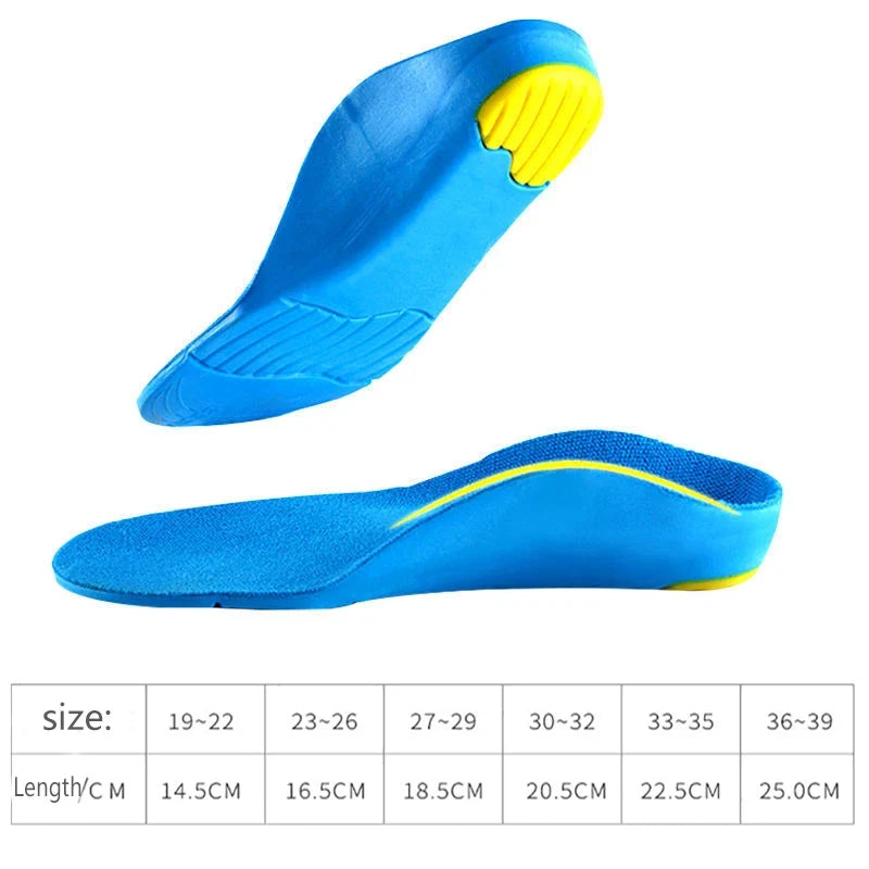 Orthotic Kids Insoles High Arch Support Sports Comfort Plantar Fascia Insole
