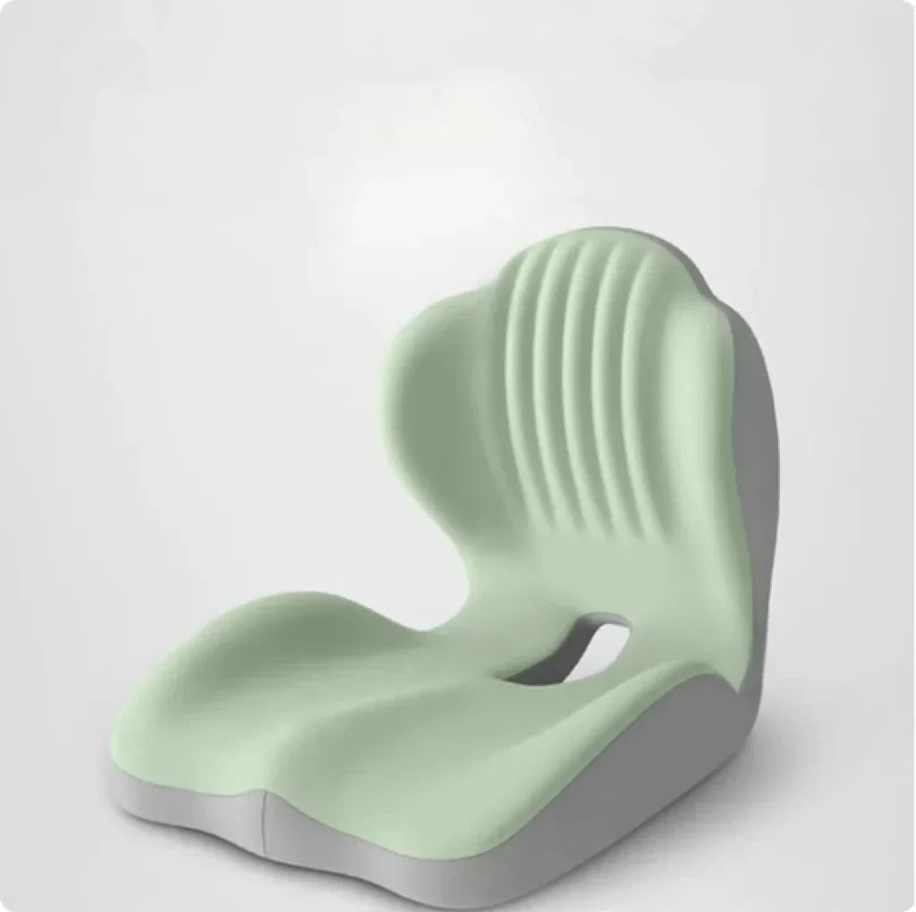 Comfort-Grip Lumbar Support for Office Chair and Car, Stress Relief – Memory Foam Seat Cushion