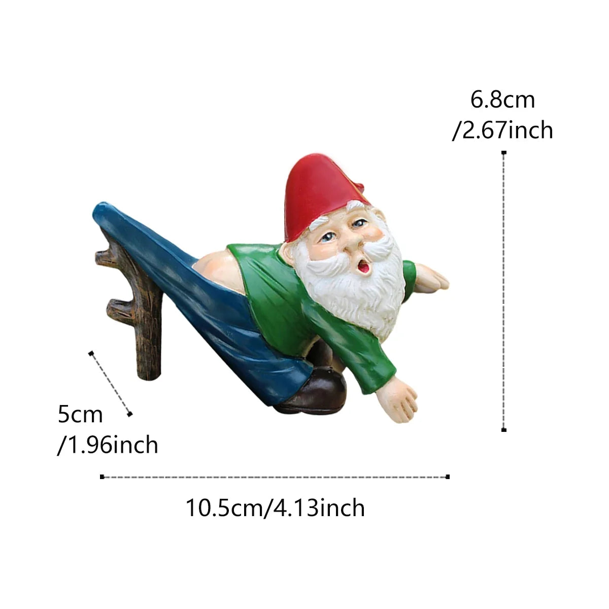 Gnome Garden Hanging Statue Resin Outdoor Ornament Summer 2026 Whimsical Garden Decor Gift Idea