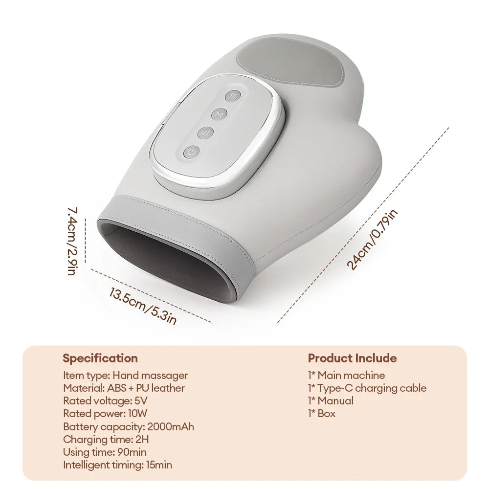 Finger Airbag Compress Thumb Acupoint Palm Kneading Glove 2026 – Motor-Driven Air Pressure Hand Massager