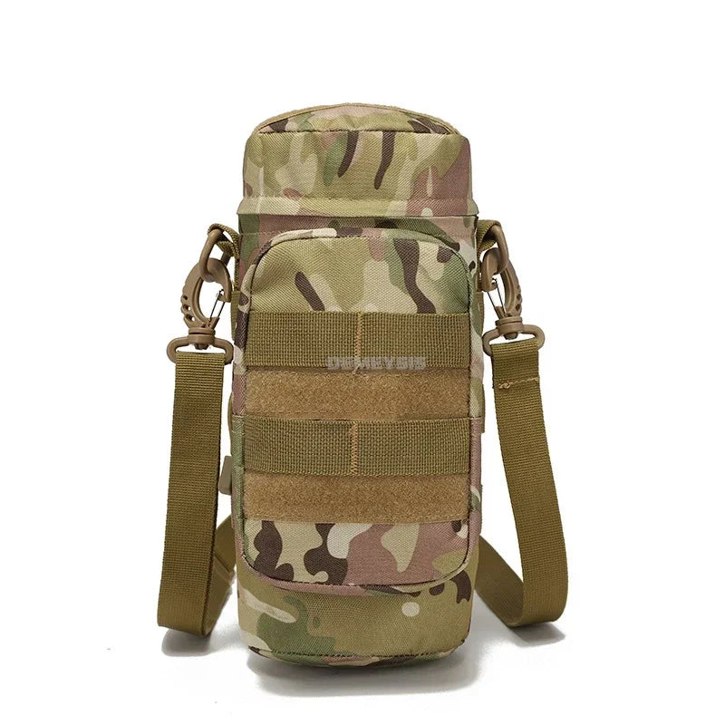 Water2025 Edition Bottle Pouch Waist Bag Tactical MOLLE 1L Capacity Hiking Camping Fall