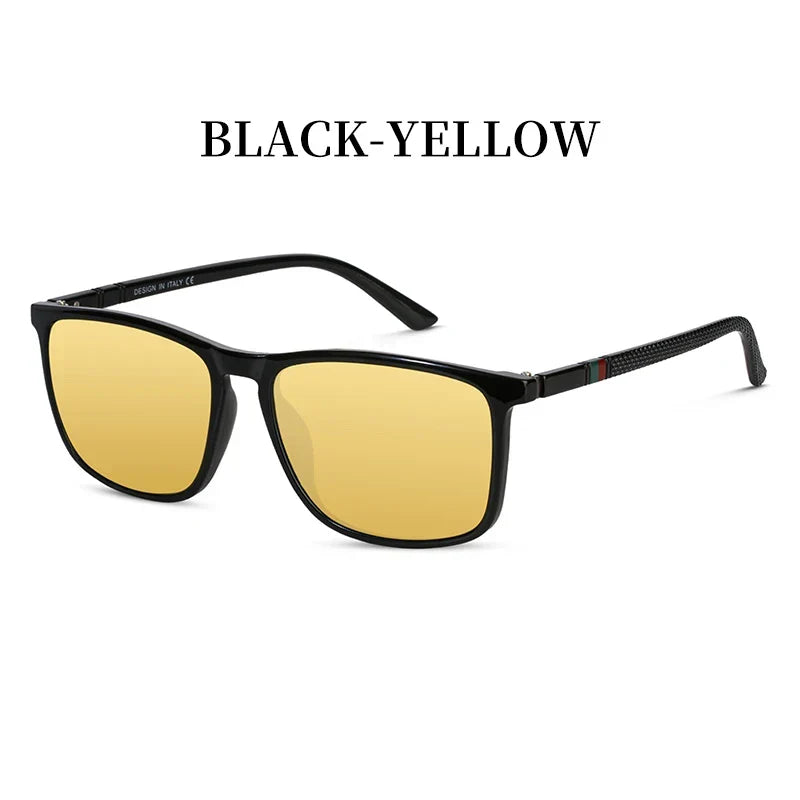 Night Driving Sunglasses Anti Glare Yellow Lens UV400 Protection Light Frame Fall 2025 Gift