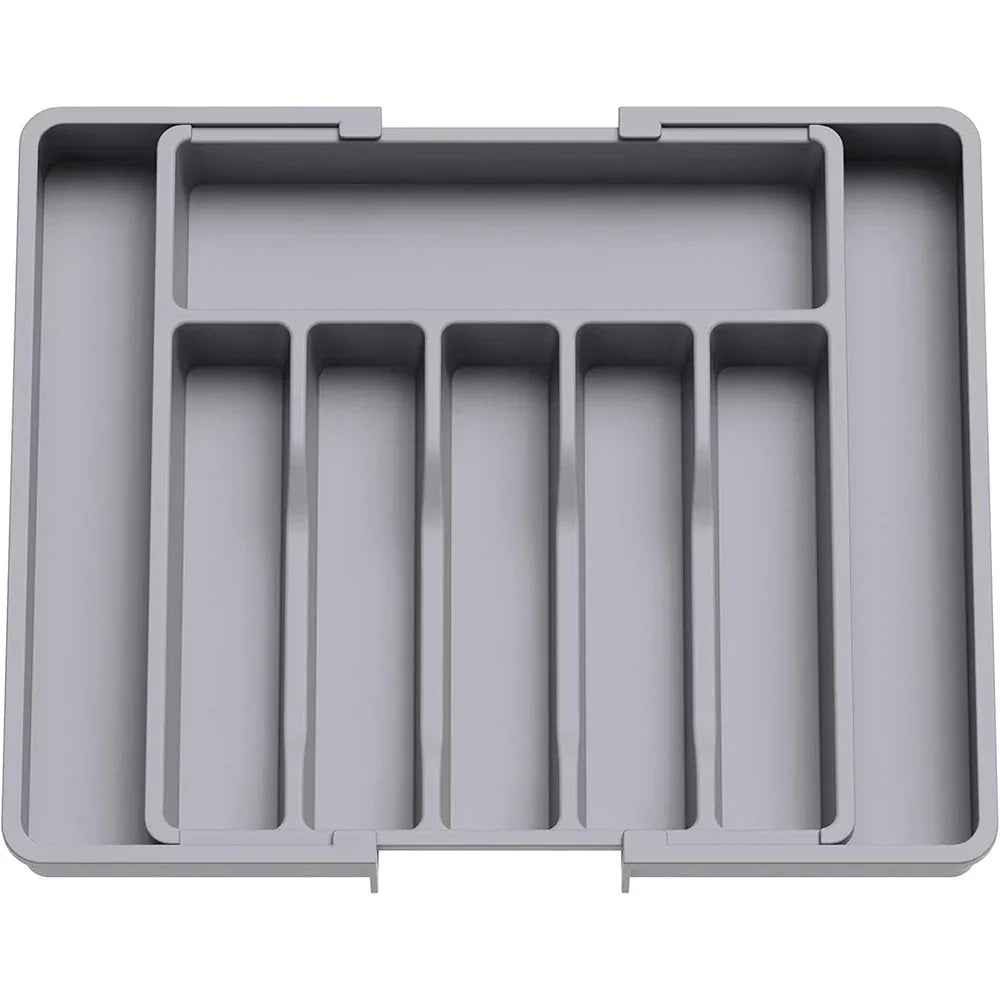 Flexible Cutlery Holder For Kitchen Drawers, Spring 2026 Trend, Space-Saving – Expandable Silverware Tray Organizer