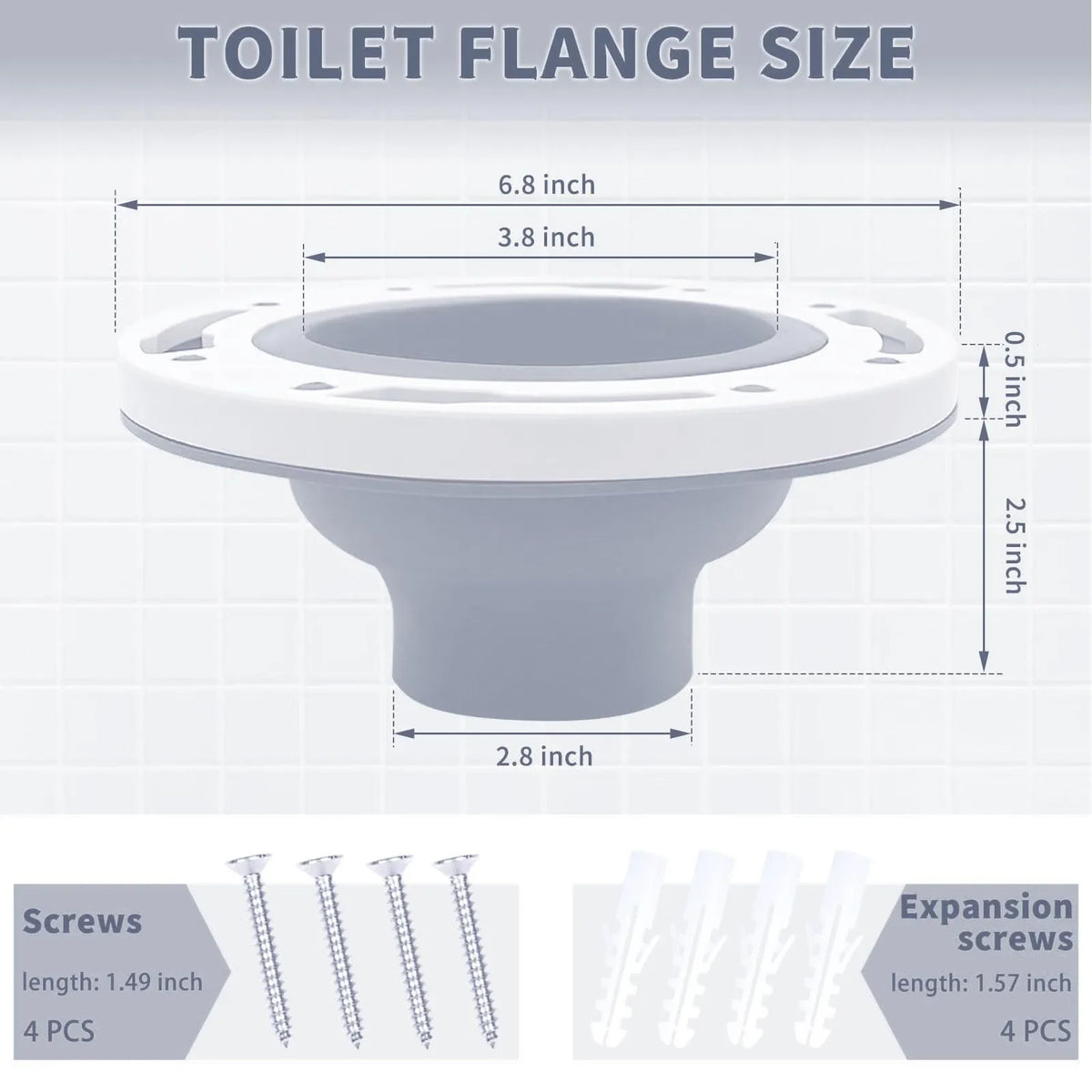 Toilet Flange Repair Kit Universal Fit - DIY Household Improvement 2026, Simple Leak Prevention