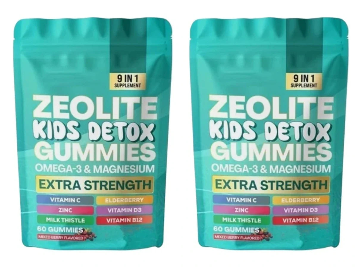 Multivitamin Omega-3 Magnesium Elderberry Immune Support Supplement 2026 – Zeolite Detox Gummies 60 Count