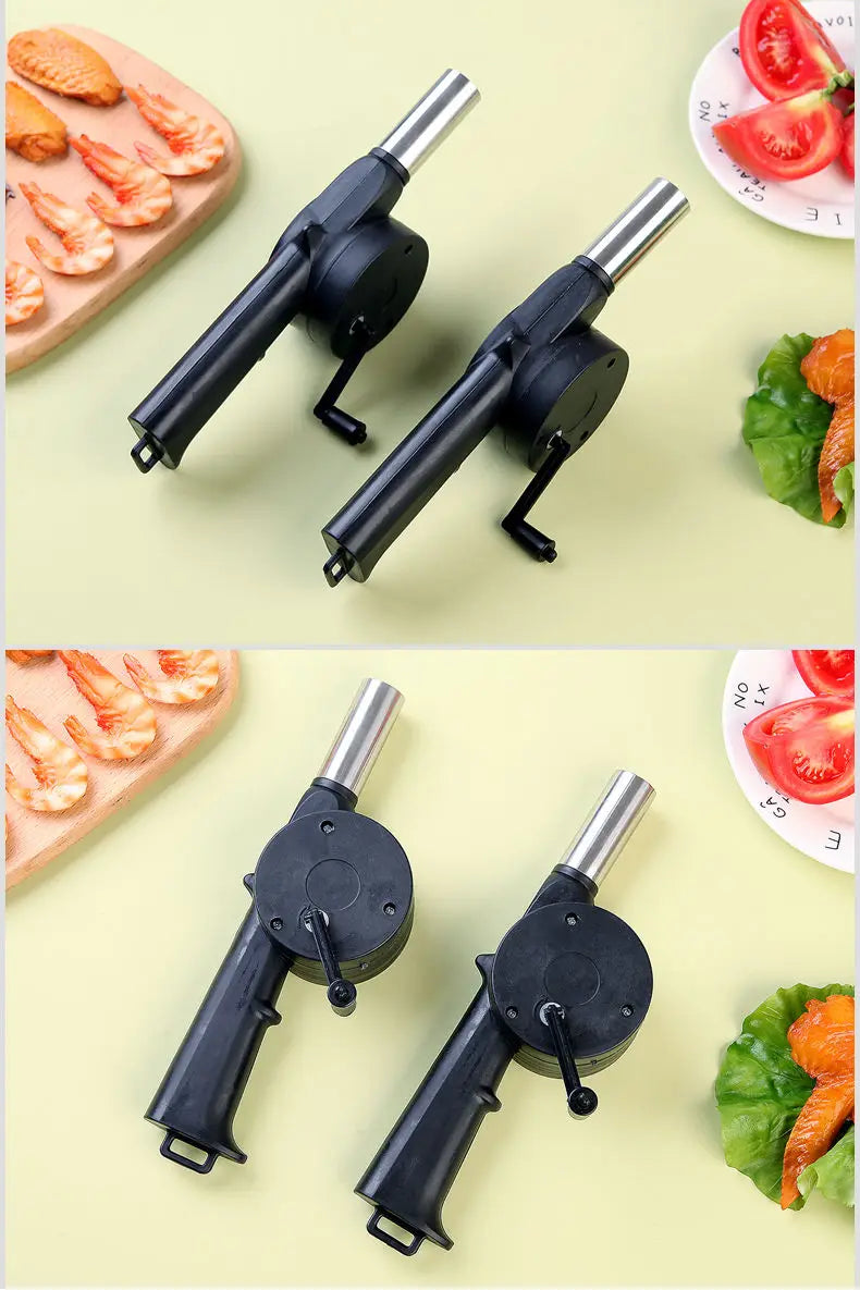 Light Camping 2026 – Travel-Friendly Hand-Held BBQ Blower Travel-Friendly Outdoor Barbecue Fan